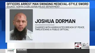 VIDEO: Ladson man arrested for swinging sword in neighborhood, police say