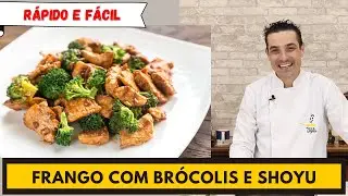 Receita muito saborosa e fácil de fazer! fica pronto bem rápido! FRANGO COM BRÓCOLIS E SHOYU