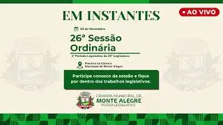 26º Sessão Ordinária do 2º Período Legislativo da 23º Legislatura