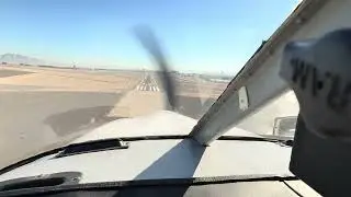 Landing at KVGT - Cherokee 180