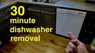 How to Save Yourself Money  ●  30 Minute DIY Dishwasher Removal  ( not that hard ! )