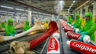 Inside the Toothpaste Factory: From Animal Bones to Toothpaste (Full Process)