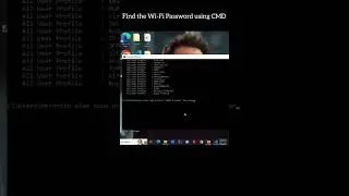 Find wifi password using CMD #shorts #programming #python