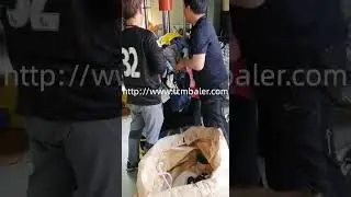 hydraulic clothes balling machine/used clothing baling machine