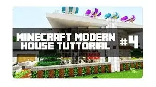 Minecraft Xbox 360 - Modern House Tutorial - House #4 (22/25)