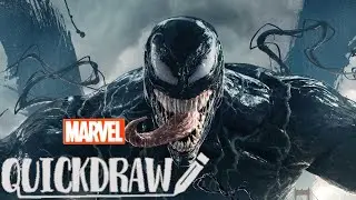 Artist Mike del Mundo draws Venom | Marvel Quickdraw