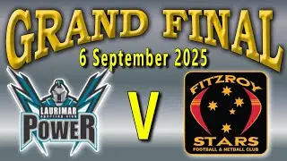 NFNL Seniors -  Laurimar v Fitzroy Stars - GRAND FINAL on 6 September 2025 at Main Street Reserve