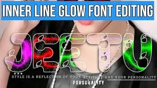 Glass Font Inner LINE Glow Glass Font !! 2021  Glass Font  Editing Tutorial !! Pixelab_&_PS_CC