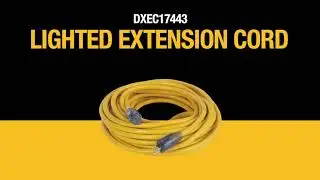 Dewalt DXEC17443 Lighted Extension Cord by Century Wire