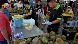 Amazing Durian Cutting Speed! Fastest Durian Cutter You've Ever Seen!