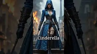 Disney Princess as assassin (Assassins Princess) #shorts #disneyprincess  #asassinscreed  #aiart