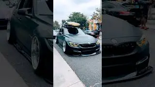 New Matte Black wrap from 3M goes crazy! Makes it look so aggressive! #matteblack #vinylwrap #bmw