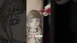 Hinata Tatoo by menendi on hand 🤍🤞🏻 #mehendi #hinata #naruto#artwork #mehendiart