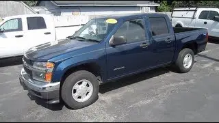 2004 CHEVROLET COLORADO PICKUP TRUCK START UP, WALK AROUND and review