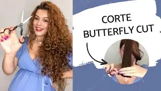 Corte butterfly cut - Daiane Fercine