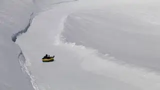 Snow tubing in Jungfrau, Switzerland