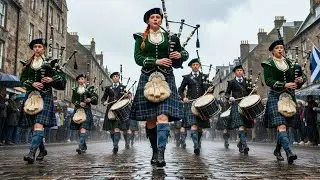 🇫🇷Highland Rain March | Epic Scottish Bagpipe & Drum Music | Spirit of the Storm