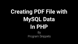 Creating PDF report with FPDF for MySQL data in PHP