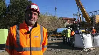 Razel Bec Fayat travaux sur le PONT à ELNE 2020