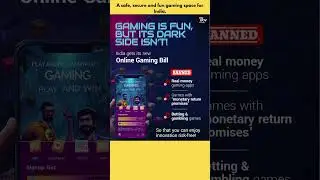 A safe, secure and fun gaming space for India | #onlinegaming #OnlineGamingBill2025 #newstoday