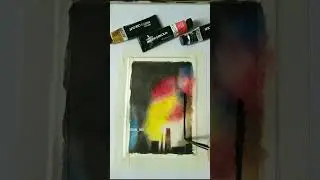 Bokeh effect/easy tutorial✨️#bokeh #bokehpainting #blurr #bokeheffect #arttherapy #tutorial