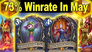 With 73% Winrate, Get Rank Legend In May With Totem Shaman At Festival of Legends | Hearthstone