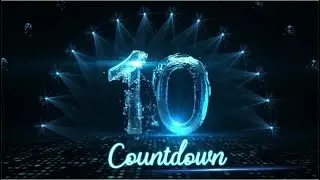 Original technology fluid countdown shock countdown atmosphere annual meeting video