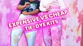Cheap Vs. Expensive DIY Tie Dye Kits On Boohoo Sweatpants!