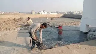 Roof treatment with Memrain sheet 3 mm company Euro bit 