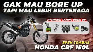 PROSES PEMASANGAN PAKET UPGRADE TANPA BORE UP DI HONDA CRF 150L ‼️#crf #upgrade #bengkelmotor #brt