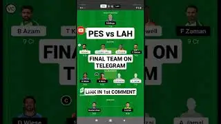 pes vs lah dream11 prediction today || pes vs lah dream11 team || psl dream11 #shorts #dream11