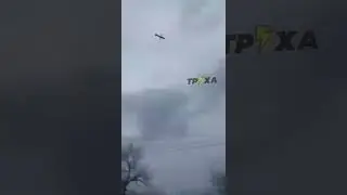 Air-launched Kh-101 cruise missile flying over Kharkiv