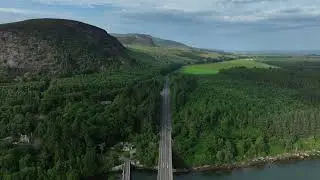 Loch Fleet and the Mound Sutherland drone aerial video clip The Mound00000356