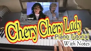 Chery Chery Lady  Paino Tutorial With Notes | Modern Talking | Step By Step Easy For Beginners