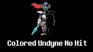 Undertale Colored Sprites Mod - Undyne No Hit