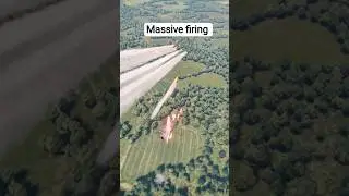 Fighter Jet Uses Countermeasures to Survive Missile Attack