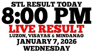 STL Result Today 8:00 PM Draw January 7, 2026 Wednesday STL Luzon, Visayas, Mindanao LIVE Result