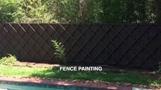 Fence Painting (Greenwood Tree Service) Houston Texas