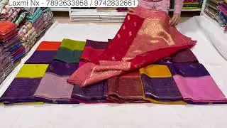 Chickpet Bangalore wholesale Boutique sarees ll Single saree courier available #softsilksarees 