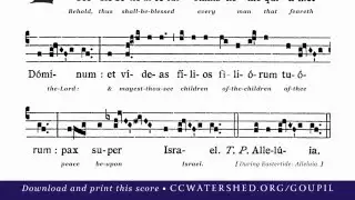 COMMUNION &bull; &ldquo;Ecce sic benedicetur&rdquo; (Nuptial Mass Propers)