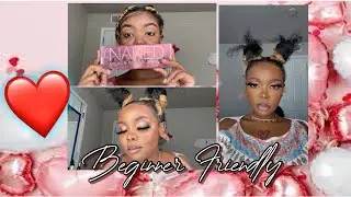 BEGINNER FRIENDLY| Valentines Day Makeup. | SUPER EASY 2022|❤️🤍.