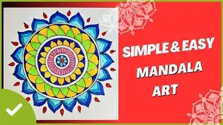 Easy Mandala Art | Drawing for Kids and Beginners | Step by Step 