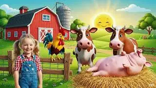 Farmyard Fun Dance Song! 🐮🐷🐔  Happy Kids Cartoon with Singing Animals #kidscartoon #funforkids