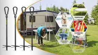 Ground Anchors 1000lbs Earth Anchors for Tents Canopies Sheds 18inch