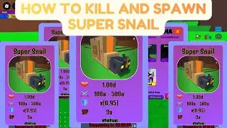 How to kill super snail(every second add 1 skill point)