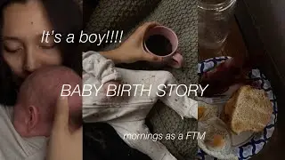 Morning as a first time mom: Stanley's birth story, setting up Christmas decor, Homestead
