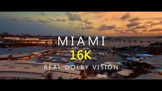 Miami | Real Dolby Vision | 16K HDR | Scenic Relaxation Film with Calming Music