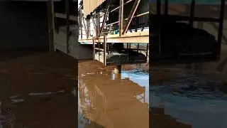 Agitator in iron ore slurry pumping station