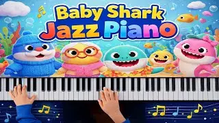 Baby Shark 🦈 Jazz Piano Cover | Easy Jazz for Kids | Played by 11-Year-Old