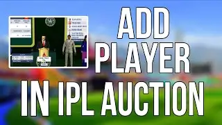 Add Your Player In Ipl Auction !
